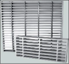 Protipožární větrací mřížka 400x200mm